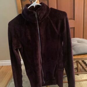Velour Athleta zip sweatshirt